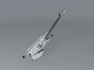 JBD400 guitar Free 3D model