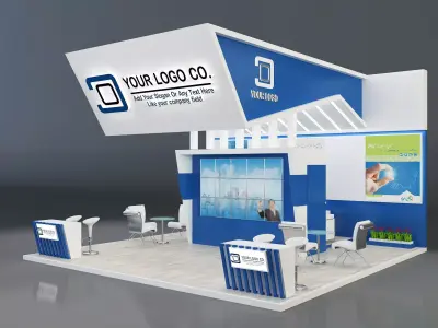  Booth Exhibition Stand a642 3D model