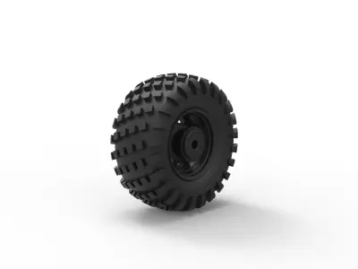 Offroad wheel 22 3D print model