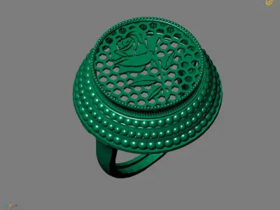 Women Plain Ring Ready STL Models Womens Ring 3d models 3D print model 34