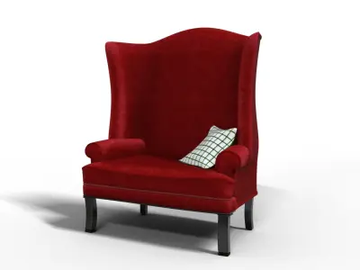 Santa mall For christmas Low-poly 3D model