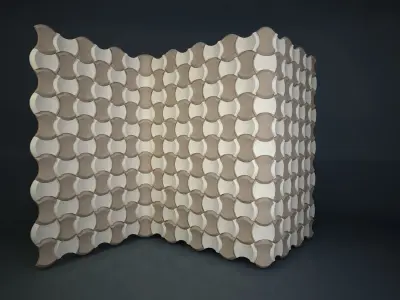 06 3DECOR PATTERN WALL Low-poly 3D model