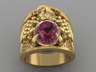 Eagle Ring 3D print model
