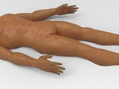 Realistic Men Bodybuilder Character 3D print model