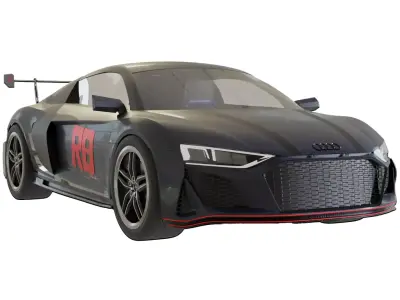 Audi R8 GT Low-poly 3D model