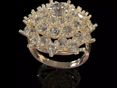 Luxury Jewelry CAD Model 3D print model