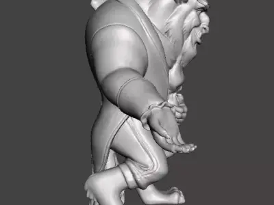 THE BEAST SCULPTURE FIGURE MODEL STATUE TOY ORNAMENT 3D print model