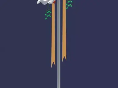 Palace - decorative fan 3D model