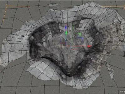 Pothole - design 2 Low-poly 3D model