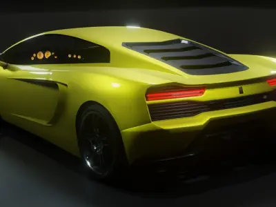 Pegassi Vacca  Low-poly 3D model