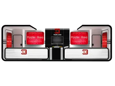 Booth Exhibition Stand a437b 3D model