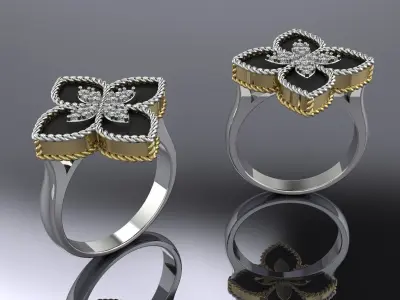 Jewelry Ring Gold  Brand 3D print model