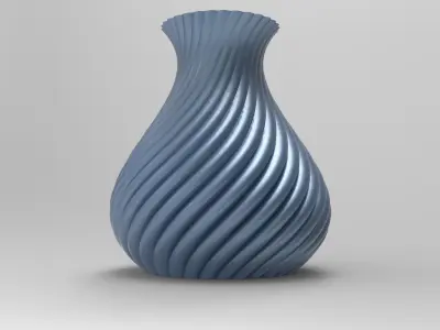 vase flower Free 3D print model
