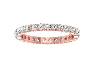 Round Diamond Women Wedding Band 3dm STL OBJ FBX Render Details 3D print model purchase