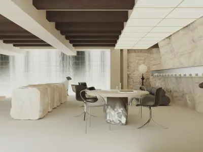 apartment scene 3D model