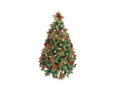 Christmas Tree Realistic Low-poly 3D model