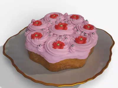 Cream Cake 3D model