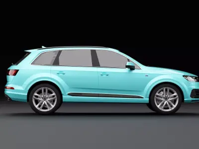 Audi Q7 Tfsi e Blue Sky 3D model