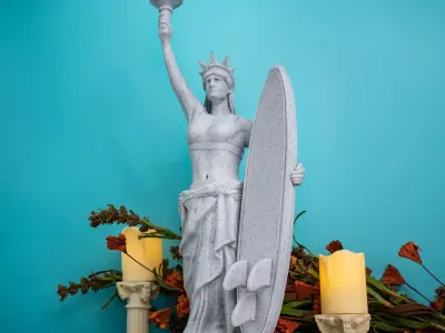 Statue of Liberty Incense holder - 3d print sTL 3D print model