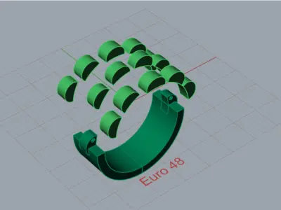 Luxury man Rolex design diamond ring model ror0052 3D print model