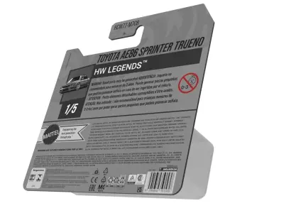 Hot Wheels Small package Low-poly 3D model