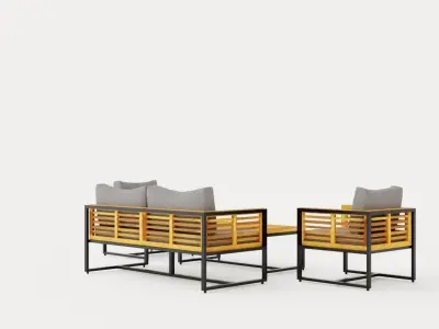 Tarruza Is Living Group Low-poly 3D model