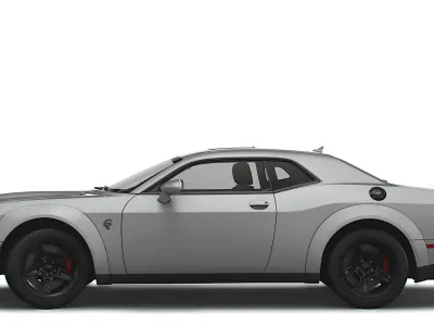 Dodge Challenger SRT Super Stock Black Package 2023 3D model