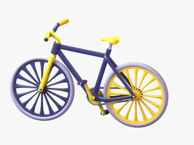 Bicycle 3D Illustration 3D model