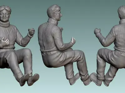 Car Driver Enzo Ferrari 3D print model