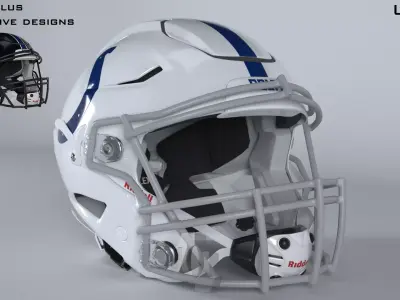 INDIANAPOLIS COLTS Helmet Football AFC SOUTH PBR updated 2025 3D model