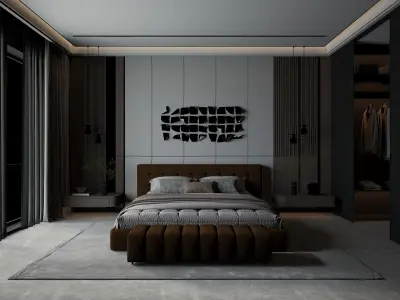 Bedroom 08 3D model