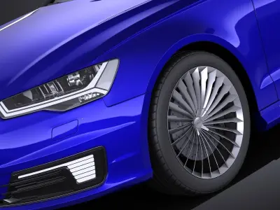 Audi A6L e-tron 2017 VRAY 3D model
