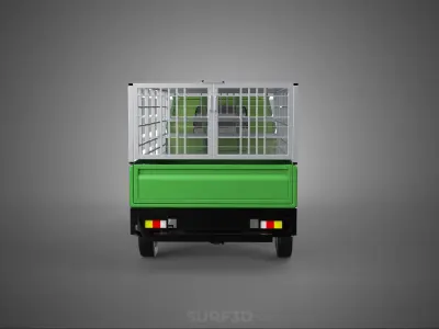 FOWL POULTRY BIRD CARRIER RACK FENCE CAGE TRUCK PICKUP CAR CARGO 3D model