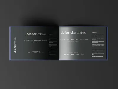 Brand Guidelines 3D Model Low-poly 3D model