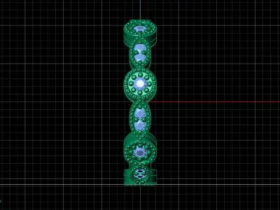 Rings for Women Womens Rings Stone Ring Ready STL 3DM Models  3D print model 2