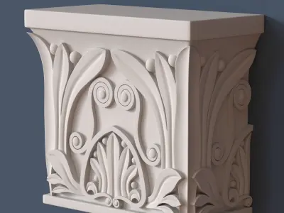 Pilaster Capital 3D model 3
