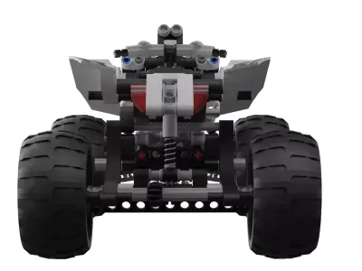 LEGO Quad-Bike Low-poly 3D model