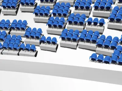 Football or Soccer Stadium Low-poly 3D model