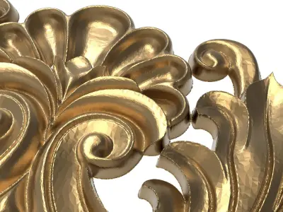 decorative pattern ready for 3D printing 3D model