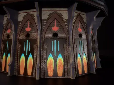 Building 4 Low-poly 3D model