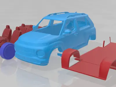 Hyundai Inster 2025 - Separate Parts STL Model 3D print model