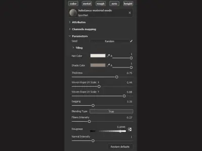 Sport Net Substance material and textures Texture