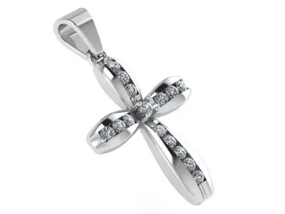 Cross Pendant 2803 3D print model