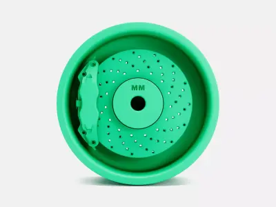 20x10 Rotiform QLB Wheel and Brake 3D print model