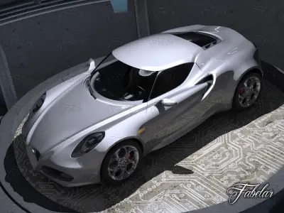 Alfa 4C garage 3D model