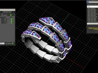 Bvlgari serpenti ring US size 6 model 933 3D print model
