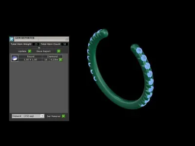 half coverage partly ring 3D print model