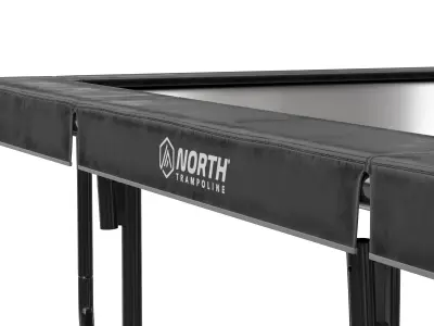 Trampoline round and rectangular 3D model