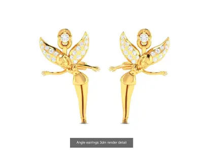 5  Women Special earrings 3dm render detail  3D Model Pack