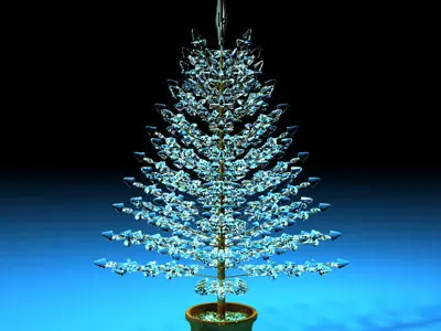Christmas crystal tree 3D model